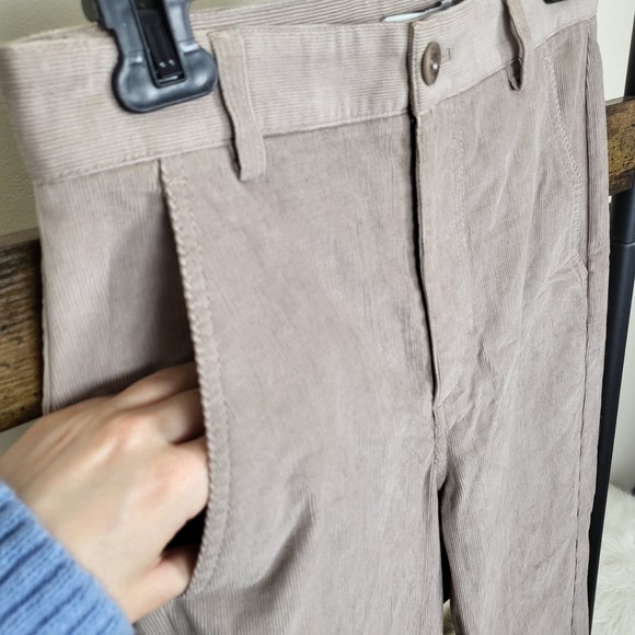 NWT COS beige straight leg corduroy chino pants size 2 - Picture 3 of 9